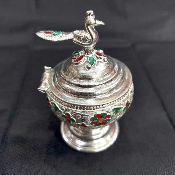 Gitanjali Silver Peacock Kumkum Bharani SKB003