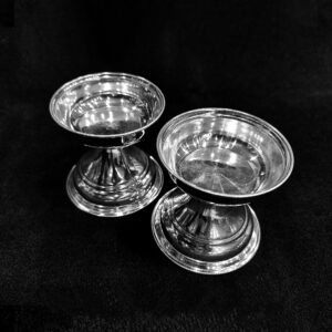 gitanjlai round silver kundulu pair