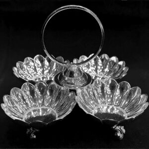 Gitanjali Silver Flower Kumkum Gutti 4 four cup