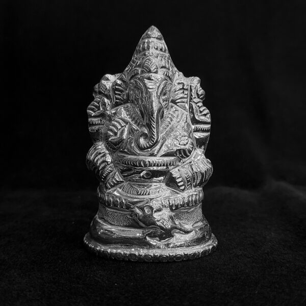 Gitanjali Lord Ganesh Hollow Silver Idol