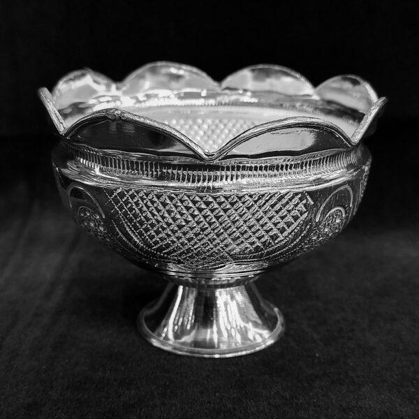 gitanjali silver flower bowl for pooja