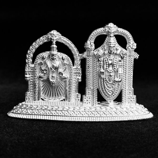 Gitanjali Lord Tirupati Balaji & Padmavathi Silver Idol