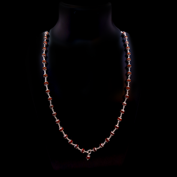 Silver Rudraksha Mala