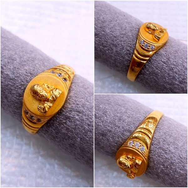 Gitanjali Gold Sai Baba Ring GR058