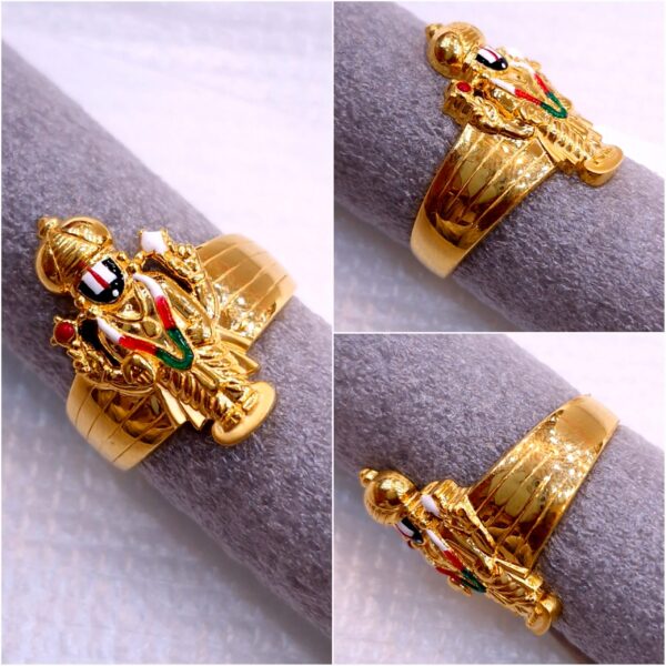 Gitanjali Gold Venkateswara Swamy Ring GR002