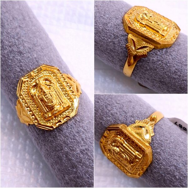 Gitanjali Gold Venkateswara Swamy Ring GR005