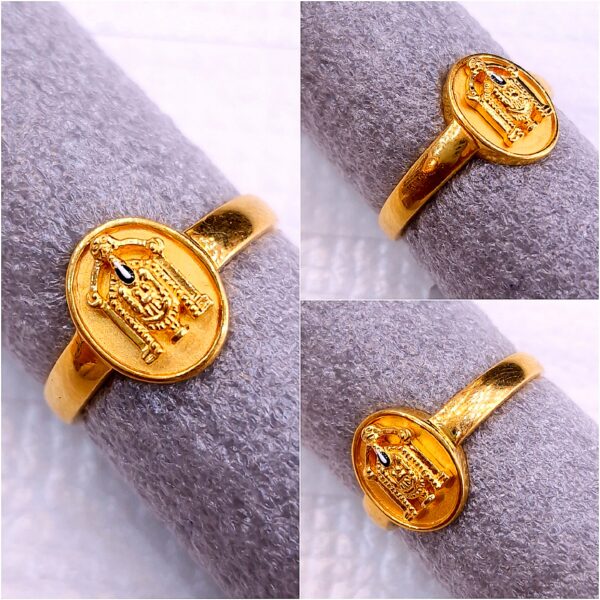 Gitanjali Gold Venkateswara Swamy Ring GR017