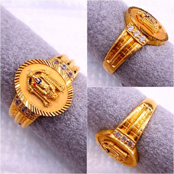 Gitanjali Gold Venkateswara Swamy Ring GR020