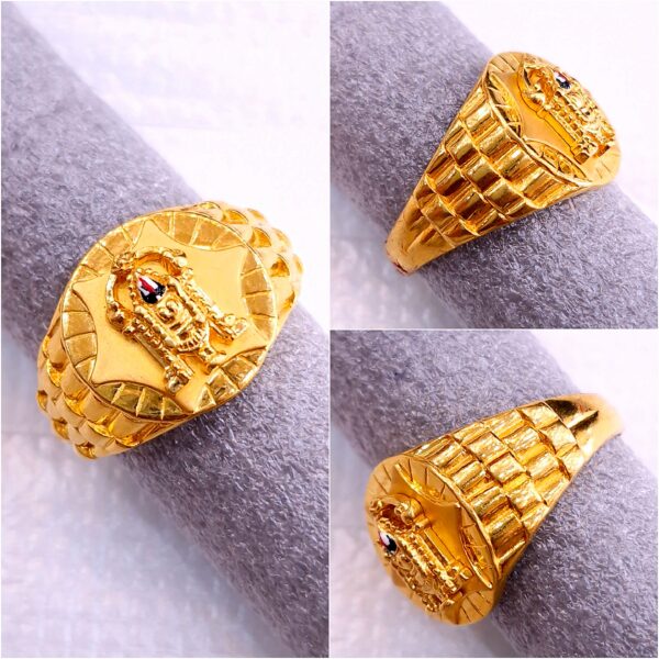 Gitanjali Gold Venkateswara Swamy Ring GR026