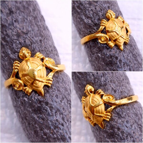 Gitanjali Gold Tortoise Ring GR060
