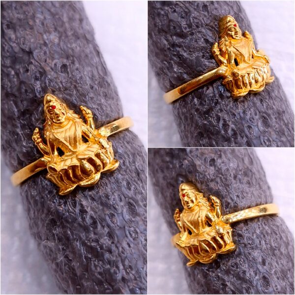 Gitanjali Gold Lakshmi Devi Ring GR035
