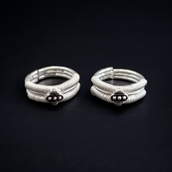 Gitanjali Silver Toe Rings (chutlu) STR002