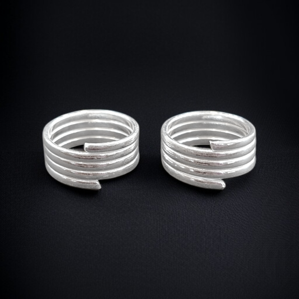 Gitanjali Silver Toe Rings (chutlu) STR006
