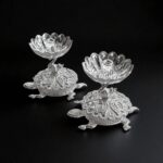 Silver Tortoise Diya