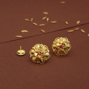 gold earrings