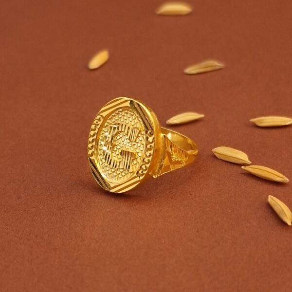 letter Gold Ring