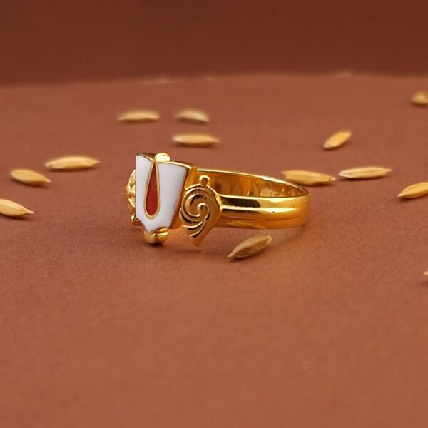Gold Venkateswara Swamy Ring