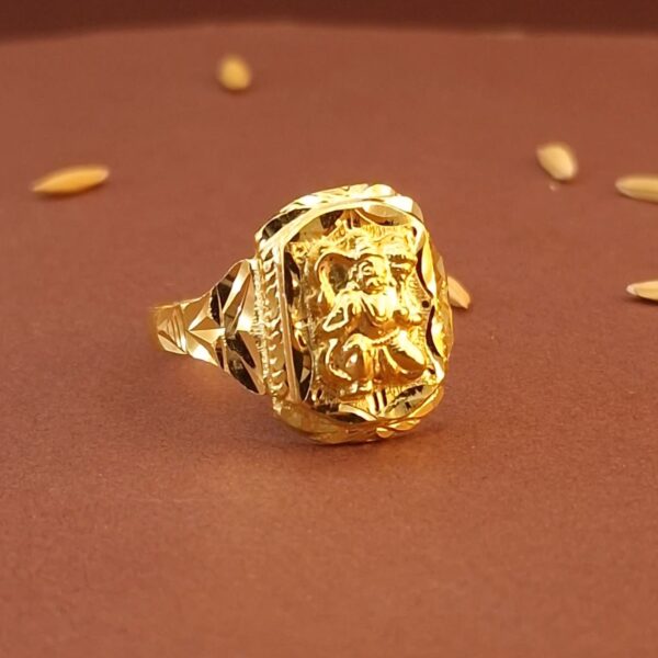 Gold Hanuman Ring