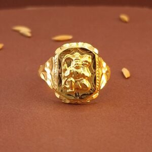 Gold Hanuman Ring