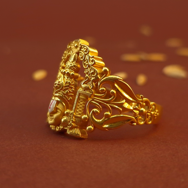 Gold Venkateswara Swamy Ring