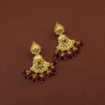 GOLD RUBY EARRINGS